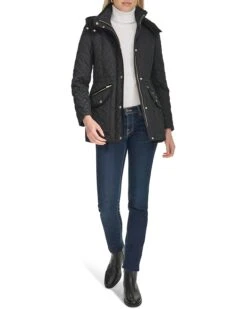 Cole Haan Stand Collar Quilted Signature Quilt Jacket | Coats & Outerwear -Mode Shoe Shop 614WJyqKAdL. AC SR736920