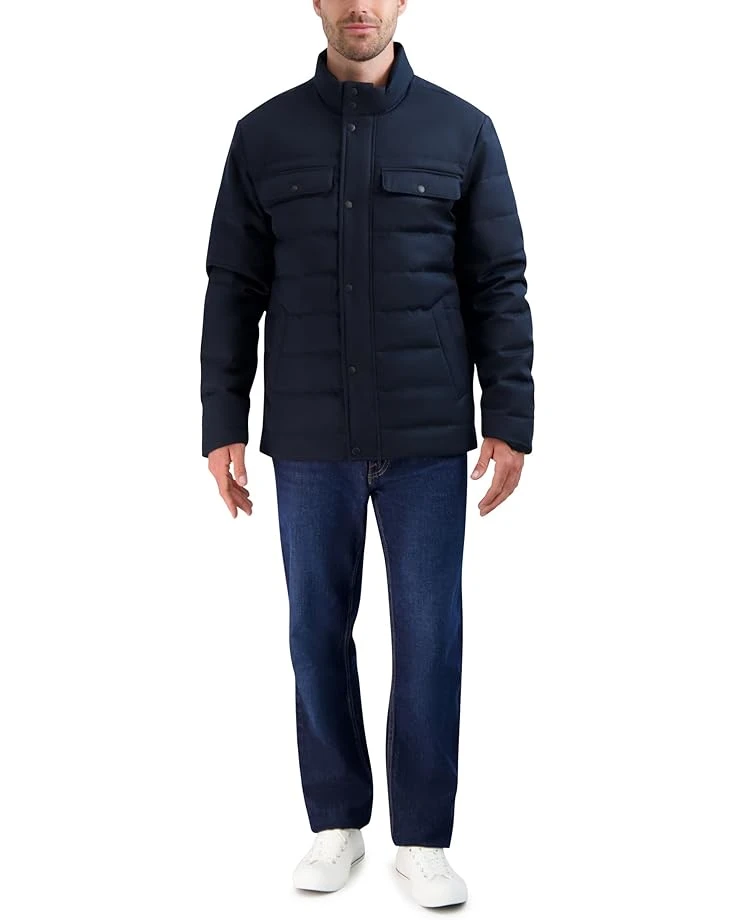 Cole Haan Quilted Heather Twill Jacket | Coats & Outerwear 6 Cole Haan Quilted Heather Twill Jacket | Coats & Outerwear - Image 4