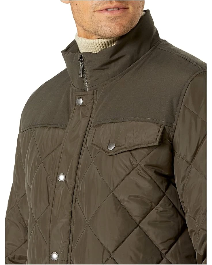 Cole Haan 28" Tonal Mix Media Diamond with Faux Sherpa Lining | Coats & Outerwear 5 Cole Haan 28" Tonal Mix Media Diamond with Faux Sherpa Lining | Coats & Outerwear - Image 3