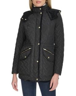 Cole Haan Stand Collar Quilted Signature Quilt Jacket | Coats & Outerwear