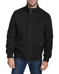 Cole Haan Wool Plush Bomber Coat | Coats & Outerwear