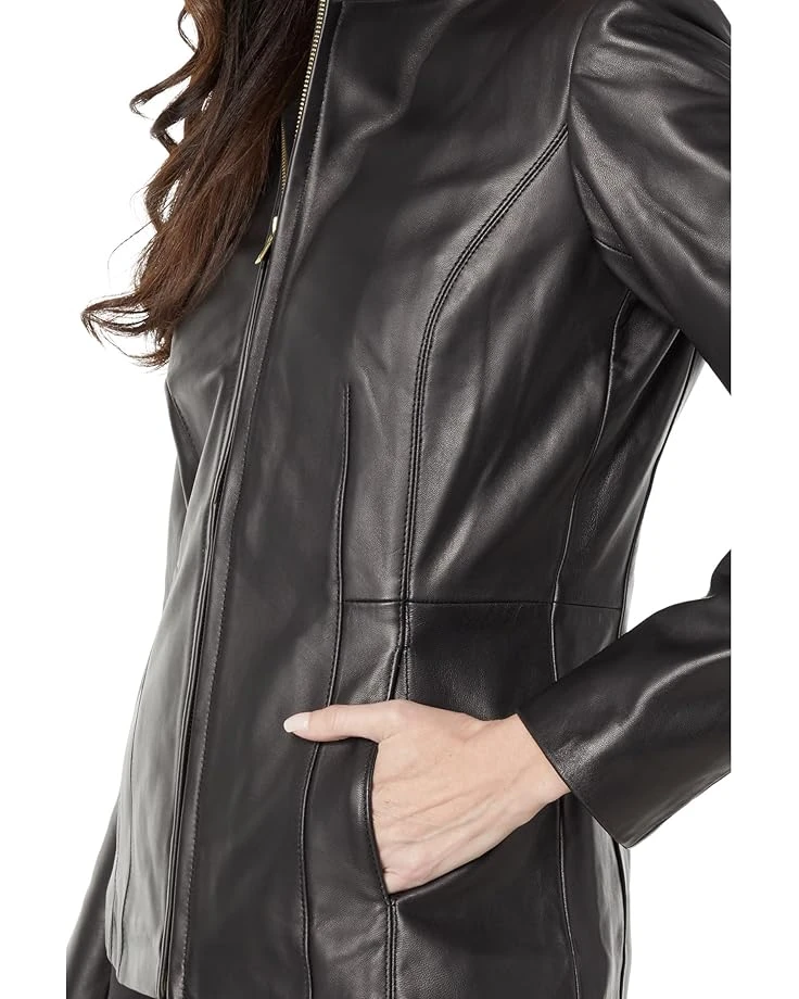 Cole Haan Wing Collar Leather Jacket | Coats & Outerwear 5 Cole Haan Wing Collar Leather Jacket | Coats & Outerwear - Image 3