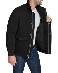 Cole Haan Wool Plush Bomber Coat | Coats & Outerwear -Mode Shoe Shop 81mDZBzDjVL. AC SR736920