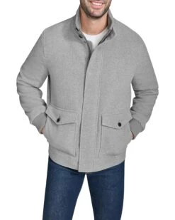 Cole Haan Wool Plush Bomber Coat | Coats & Outerwear -Mode Shoe Shop 81xhm9l84pL. AC SR736920